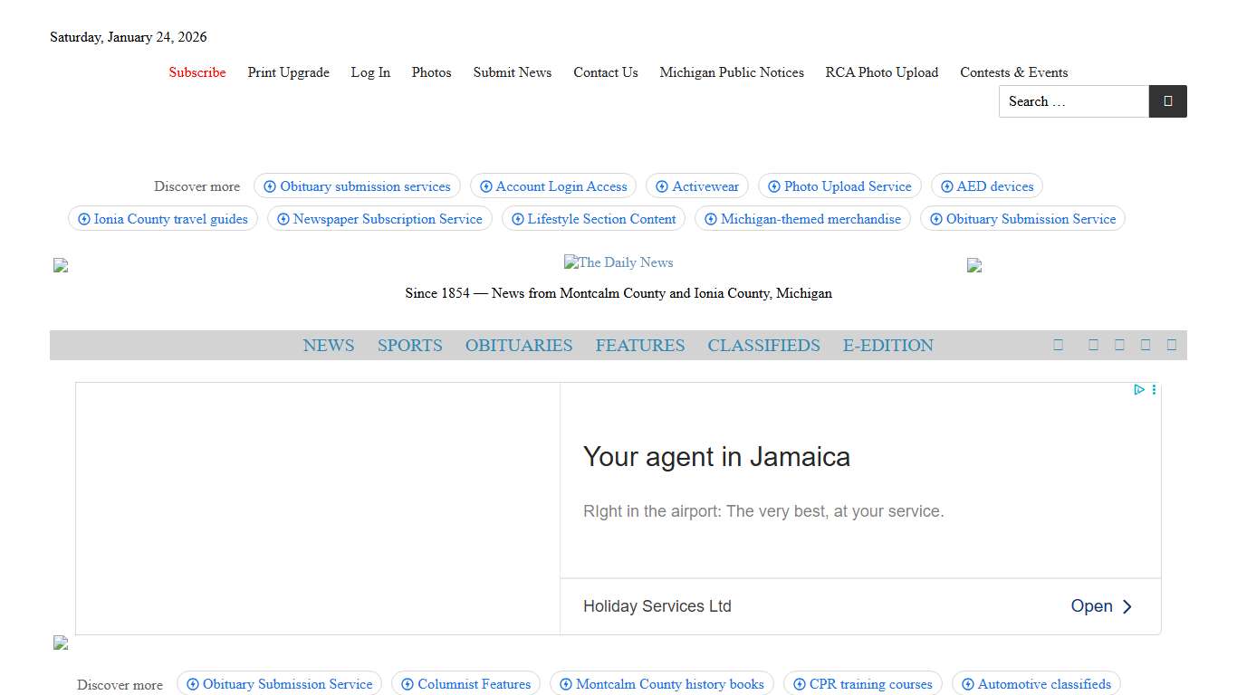 Montcalm County sued after jail inmate’s death in 2023 - The Daily News